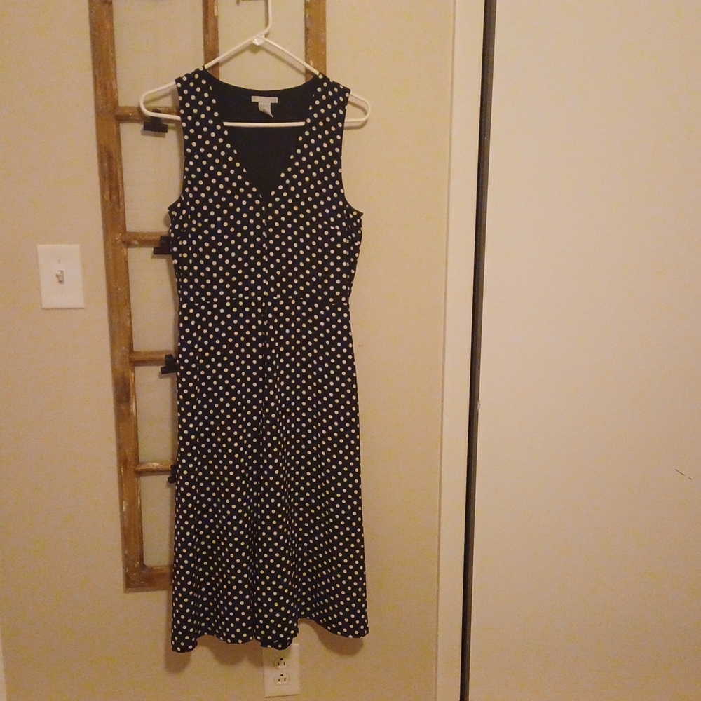 Polka Vintage Style Dress, Silk